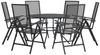 vidaXL Gartenstuhl-Set 7-tlg. Verstellbar Pulverbeschichteter Stahl 3283763 Bild 2