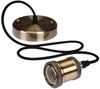 Universal Schnurpendel Retro mit E27 LED, Bronze / Kabel Textil schwarz, Ø 8,5cm Bild 3