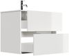 Badmöbel Taifun & Waschtisch 70cm 2 Greifraum SoftClose Auszüge weiß Hgl : Weiss hochglanz Bild 3