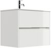 Badmöbel Taifun & Waschtisch 70cm 2 Greifraum SoftClose Auszüge weiß Hgl : Weiss hochglanz Bild 2