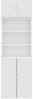 vidaXL Hochschrank Weiß 70x42,5x225 cm Holzwerkstoff 3281315 Bild 4