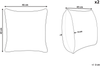 Kissen 2er Set Für Kinder Tiermuster FOOTHILL Samtstoff 45 x 45 cm Mintgrün Bild 2