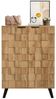 SeedWave Schuhschrank Vielseitiger Schuhschrank Geschlossener Holz Schuhregal mit 5 Fächern Verstellbare Einlegeböde Bild 4