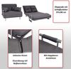 Schlafsessel HWC-K29, Klappsessel Schlafsofa Gästebett Relaxsessel, Liegefläche 186x97cm Stoff (270g/m²) ~ gelb Bild 2
