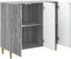 vidaXL Sideboard Grau Sonoma 89 x 34,5 x 80 cm Holzwerkstoff 895111 Bild 2