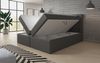 Boxspringbett Reposito mit LED, USB und Stauraum 160x200 Grau H2 (bis 70kg) Bild 5