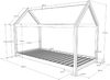 Bett-Set in Haus-Optik mit Liegefläche in 90 x 200 cm und einer Matratze Bild 3