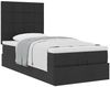 vidaXL Ottoman-Bett mit Matratze Schwarz 90x200 cm Stoff 3313128 Bild 5