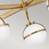Elstead Lighting Hollis Deckenleuchte Semi-Flush 5-Light Messing Opalglas E14 IP44 Bild 5
