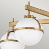 Elstead Lighting Hollis Deckenleuchte Semi-Flush 5-Light Messing Opalglas E14 IP44 Bild 2