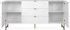 Finori Edinburgh 51A Sideboard, weiß | Sideboard für Wohnzimmer | Maß: B x H x T ca. 179 x 90 x 40,5 cm | Sideboard mit 2 Türen, 2 Einlegeböden und 3 Schubkästen Bild 5