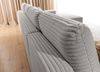 Ecksofa Azzano, Couch U-Form, Sofa U-Form, Sofa Breitcord Stoff, 360 x 85 x 188 cm, Hellgrau Bild 2