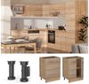 Küchenunterschrank R-Line Sonoma 60 cm ohne Arbeitsplatte Vicco Bild 2