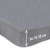 Jersey Spannbettlaken Spannbetttuch 100% Baumwolle Bettlaken Betttuch 135GSM Schwarz 180x200cm Bild 2