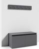 Garderoben-Set CLEO, Moderner Kleiderschrank mit Polsterplatten und Schuhschrank – Ideal für Flur und Eingangsbereich (Artisan/Schwarz, Trinity 01), 185 x 40 x 190 cm Bild 3