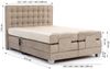 Boxspringbett Elektrisch Schlafzimmerbett MAXIMA 140x200cm in Stoff Karminrot Bild 5