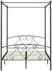 Himmelbett-Gestell Grau Metall 160x200 cm [284444] Bild 3