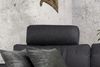KAWOLA Sofa LOLA Ecksofa XL Stoff schwarz mit motorischer Relaxfunktion Recamiere links 84 x 178 x 304 cm Bild 5