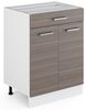 Küchenunterschrank R-Line Edelgrau 60 cm mit Schublade, ohne Arbeitsplatte Vicco Bild 5