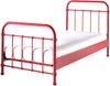 Metallbett Karlyn 210x98x111 Einzelbett Metall Rot Bild 2