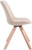 4er Set Besucherstuhl SYDNEY - Stoff Creme 48x56x84 cm | Besucherstühle Konferenzstuhl Wartezimmerstuhl Bürostühle Bürostuhl Konferenzraum Wartezimmer Bild 4