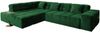 KAWOLA Sofa NEVADA Ecksofa Velvet smaragd Recamiere links mit motorischem Sitzvorzug 82 x 215 x 319 cm Bild 3