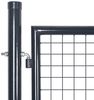 vidaXL Maschen-Gartentor verzinkter Stahl 300 x 100 cm Grau 143363 Bild 3
