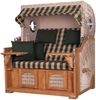 Strandkorb Komplettset - bene living - Ammersee Grande XL Teak - PE shell - Modell 506 - inkl. Liftersystem Bild 3