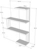 Skye Decor TV-Schrank 100% MELAMINE COATED PARTICLE BOARD, 96 cm x 19 cm x 64 cm N1737 Bild 3