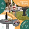KESSER® Gastro Stehtisch klappbar - Gastronomie Bistrotisch rund - Wetterbeständiger Klapptisch Gartentisch - Runder Partytisch - Hitzebeständig - Stabil und sicher Anthrazit, Ø 60 cm, 2er Set Bild 3