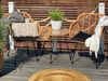 'TROPEA II' Bistro Set, mit Kissen, Rattan/Stahl/Glas, Natürlich, 49 x 49 x 54 cm Bild 3