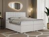Boxspringbett, Deko Bed mit Matratze und Topper - SUSAN - 140x200cm - Weiß Kunstleder - H3 Bild 1