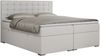 Boxspringbett, Deko Bed mit Matratze und Topper - SUSAN - 140x200cm - Weiß Kunstleder - H3 Bild 3