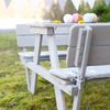 roba Kindersitzgarnitur 'Outdoor+' - Sitzgruppe 'Picknick for 4' mit Lehnen & Sitzkissen - wetterfest - Grau Bild 4