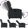 vidaXL Relaxsessel Echtleder Schwarz 3205468 Bild 4