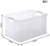 Rotho Aufbewahrungsbox Agilo 59 x 39 cm 55 L transparent Bild 4