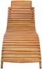 vidaXL Sonnenliegen 2 Stk. mit Auflagen Massivholz Akazie 3077363 Bild 3