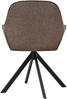 GOEURVANT 1370 Esszimmerstühle 4er-Set, 360° Drehbar, Webstoff - Mokkabraun Bild 4