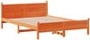 vidaXL Massivholzbett ohne Matratze Wachsbraun 120x190 cm Kiefernholz 855611 Bild 3