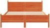 vidaXL Massivholzbett ohne Matratze Wachsbraun 120x190 cm Kiefernholz 855611 Bild 4