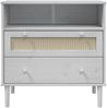 vidaXL Sideboard SENJA Rattan-Optik Weiß 80x40x80 cm Kiefernholz 358020 Bild 5