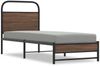vidaXL Bettgestell ohne Matratze 80x200 cm Braun Eichen-Optik 4100473 Bild 2