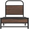 vidaXL Bettgestell ohne Matratze 80x200 cm Braun Eichen-Optik 4100473 Bild 5