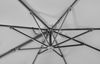 Ampelschirm Rhodos Smart 300x300/8 quadratisch, ca. 300 x 300 cm silbergrau Bild 3