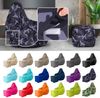 Green Bean® Bean Bag-Sitzsack + Hocker, 2er-Set, waschbar & schmutzabweisend, Polyester / PVC, EPS-Füllung, Camouflage Schwarz Bild 2