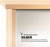 bümö Sideboard Nussbaum mit Flügeltüren & Regal - Büromöbel Sideboard Holz 166cm breit, 45cm schmal, Büro Schrank für Flur oder als Wohnzimmer-Kommode mit Streifengriff, SB2T-N-N-SG Bild 5