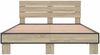 vidaXL Bettgestell Sonoma-Eiche 140x200 cm Holzwerkstoff und Metall 3280148 Bild 4