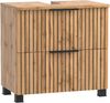 Waschbeckenunterschrank >Nizza< in Wotaneiche-Dekor - 60x54x35cm (BxHxT) Bild 2