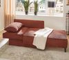 Schlafsofa mit Federkernpolsterung Rost Rot inkl. Bett- und Stauraumfunktion ca. 155 cm Bild 4