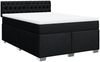 vidaXL Boxspringbett mit Matratze Schwarz 140x200 cm Stoff 3288220 Bild 3